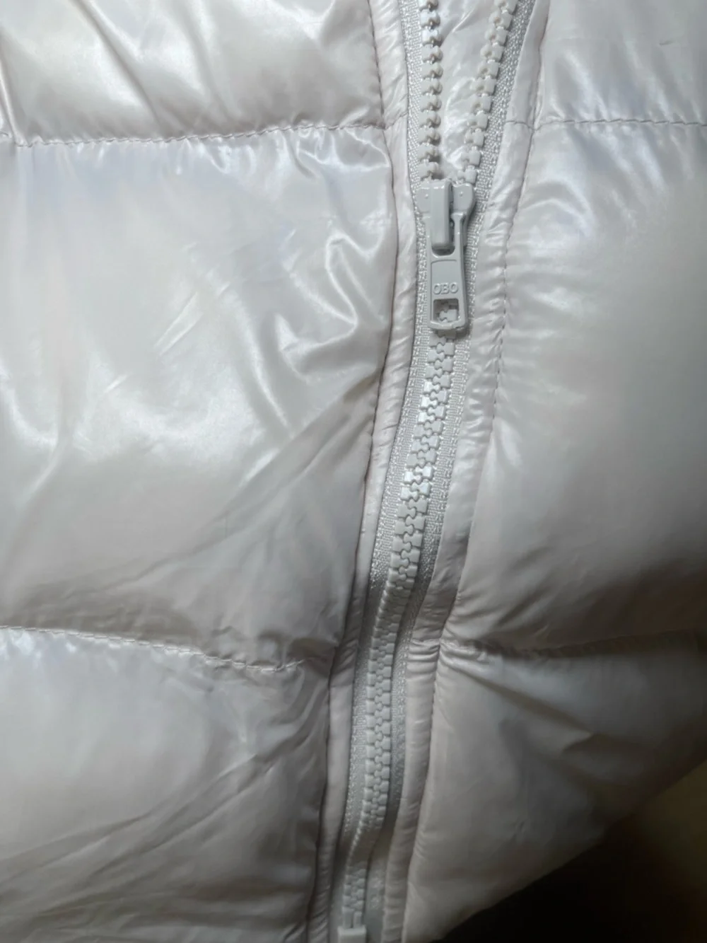 Old Navy Women’s Cream Colored Water-Resistant Quilted Puffer Jacket Size Large - Picture 12 of 13